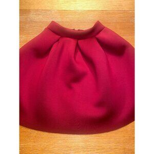 Charlotte Russe Womens Red Skater Skirt Small Polyester & Spandex